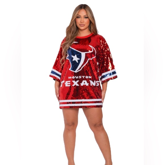 Sale‼️Houston Texans sequin dress. No discount - Picture 12 of 13
